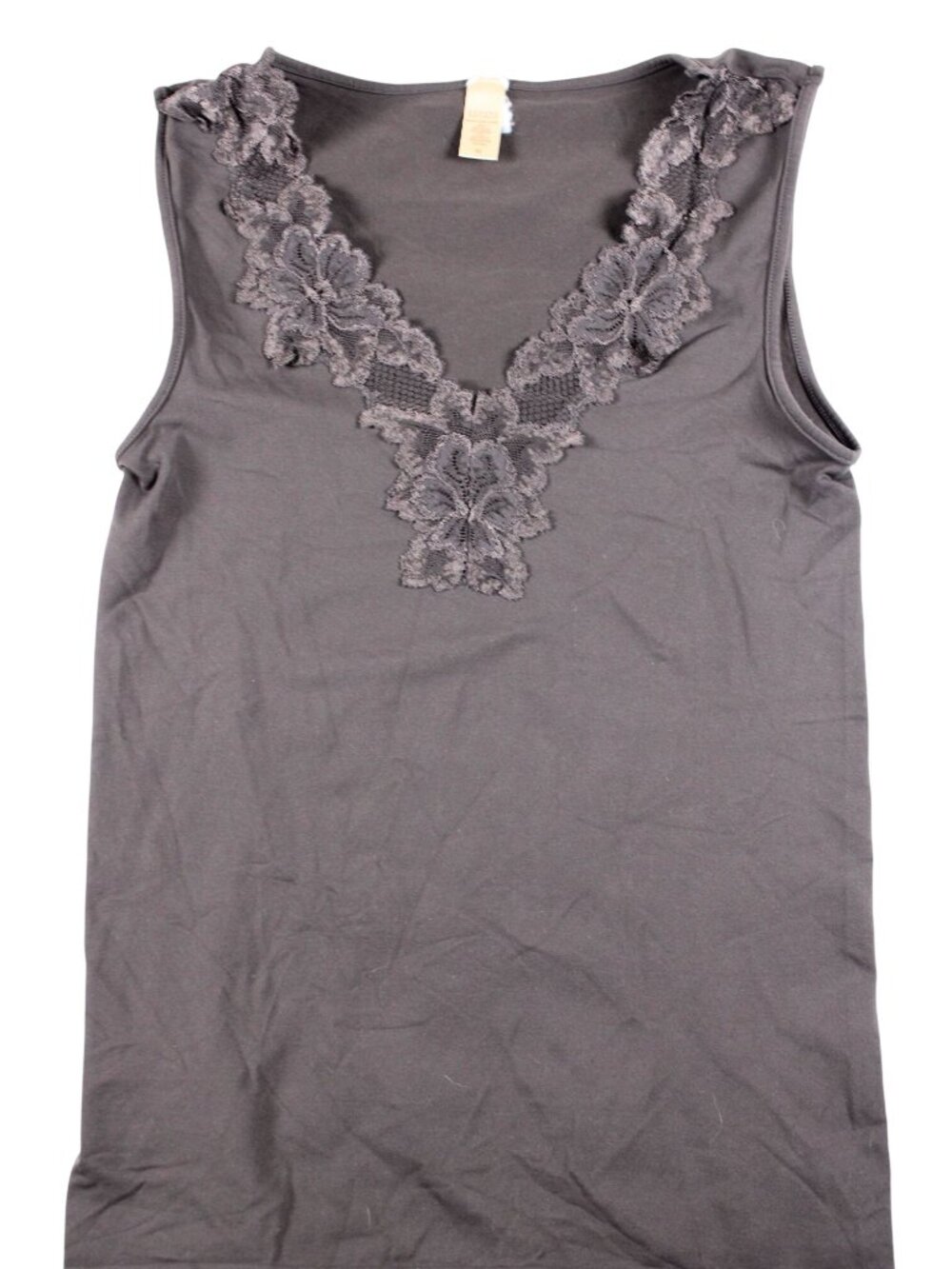 Sleeveless Brown Lace Detail Tank Top By Banana Republic Size M